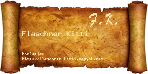 Flaschner Kitti névjegykártya